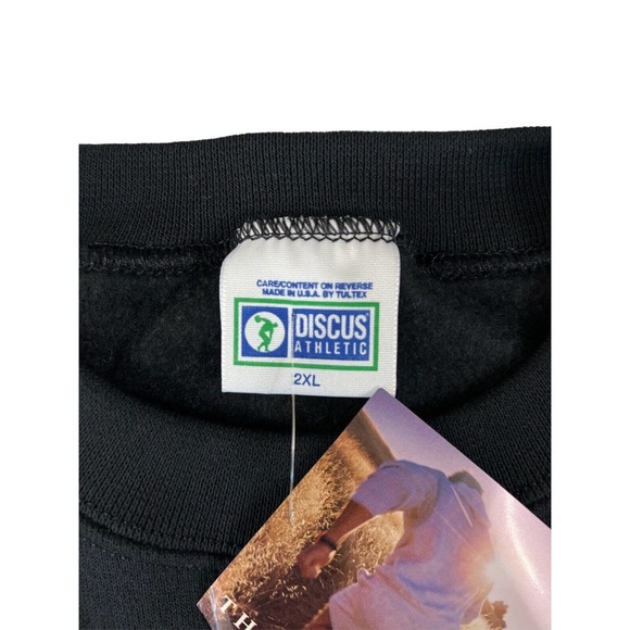 NWT Discus Athletic VTG Black‎ Long Sleeve Crewneck Size 2XL - Picture 7 of 7
